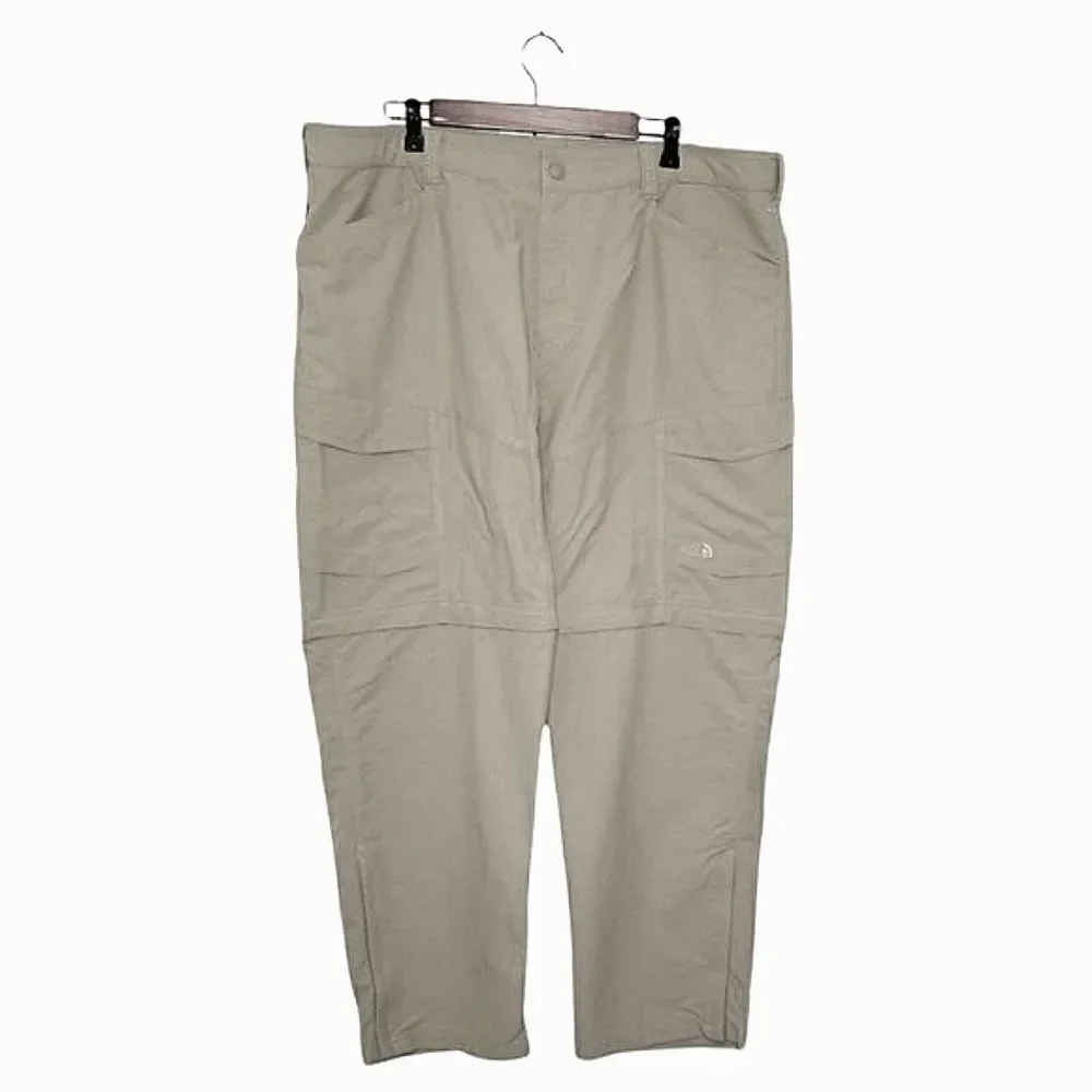 The North Face Khaki Convertible Outdoor Hiking Pants Size XXL